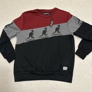 Kangol Men's Tri-Tone Crewneck Sweater